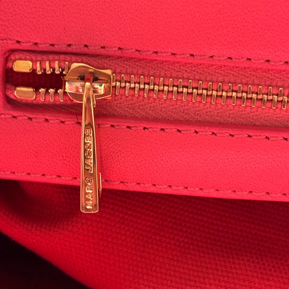 Marc Jacobs Pink Quilted Leather The Stam Bag, Luxury Oversized Rare Barbiecore - Picture 14 of 16